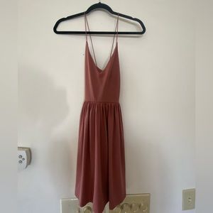 Mauve mini dress